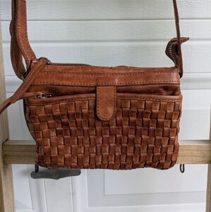 Brown Leather Crossbody Bag